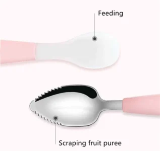 baby food scraper puree spoon