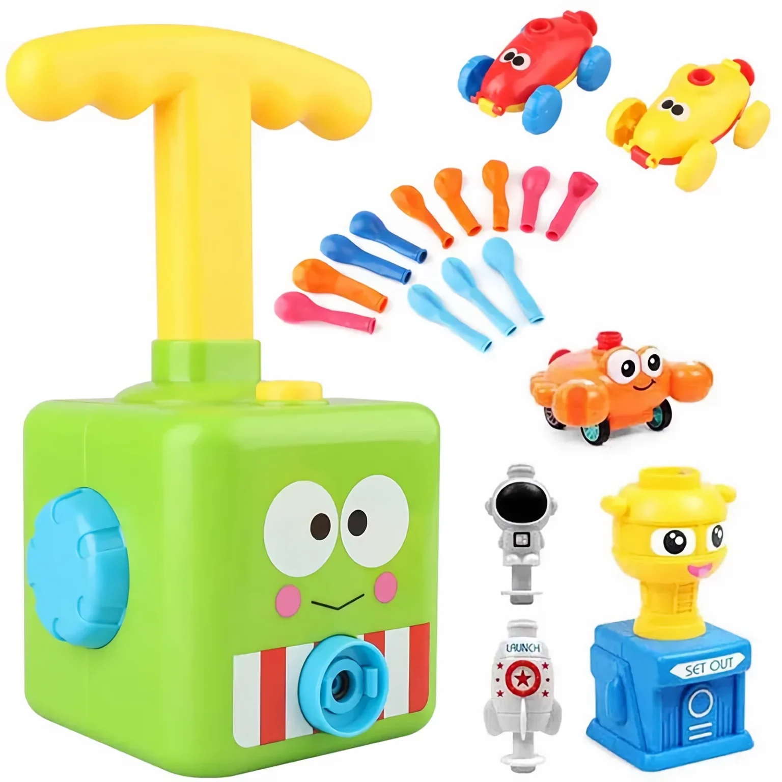 Balloon Launcher Car Power Balloon Car Toy - Image 1