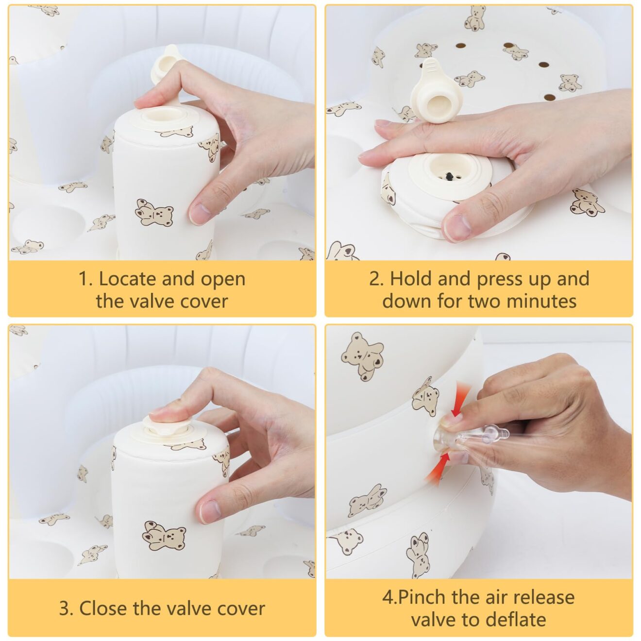 Aufblasbarer Babystuhl