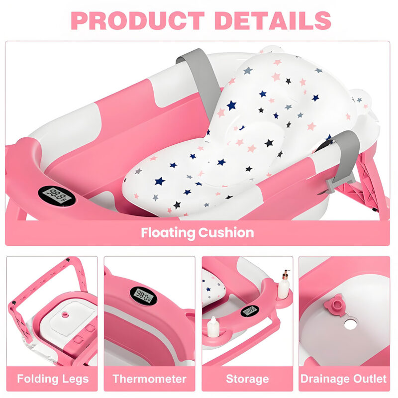 Baby Bathtub With Thermometer