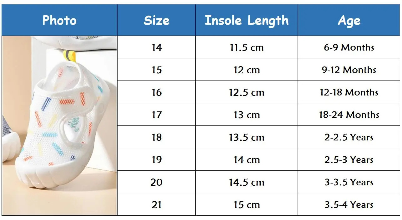 Kids Mesh Walking Shoes