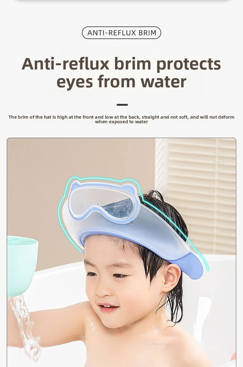 Bonnet de douche pour tout-petits Protection auditive
